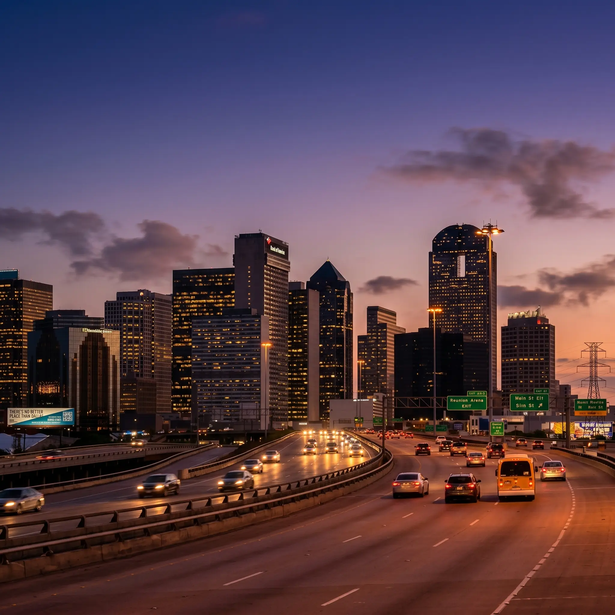 I-45 southbound through Dallas