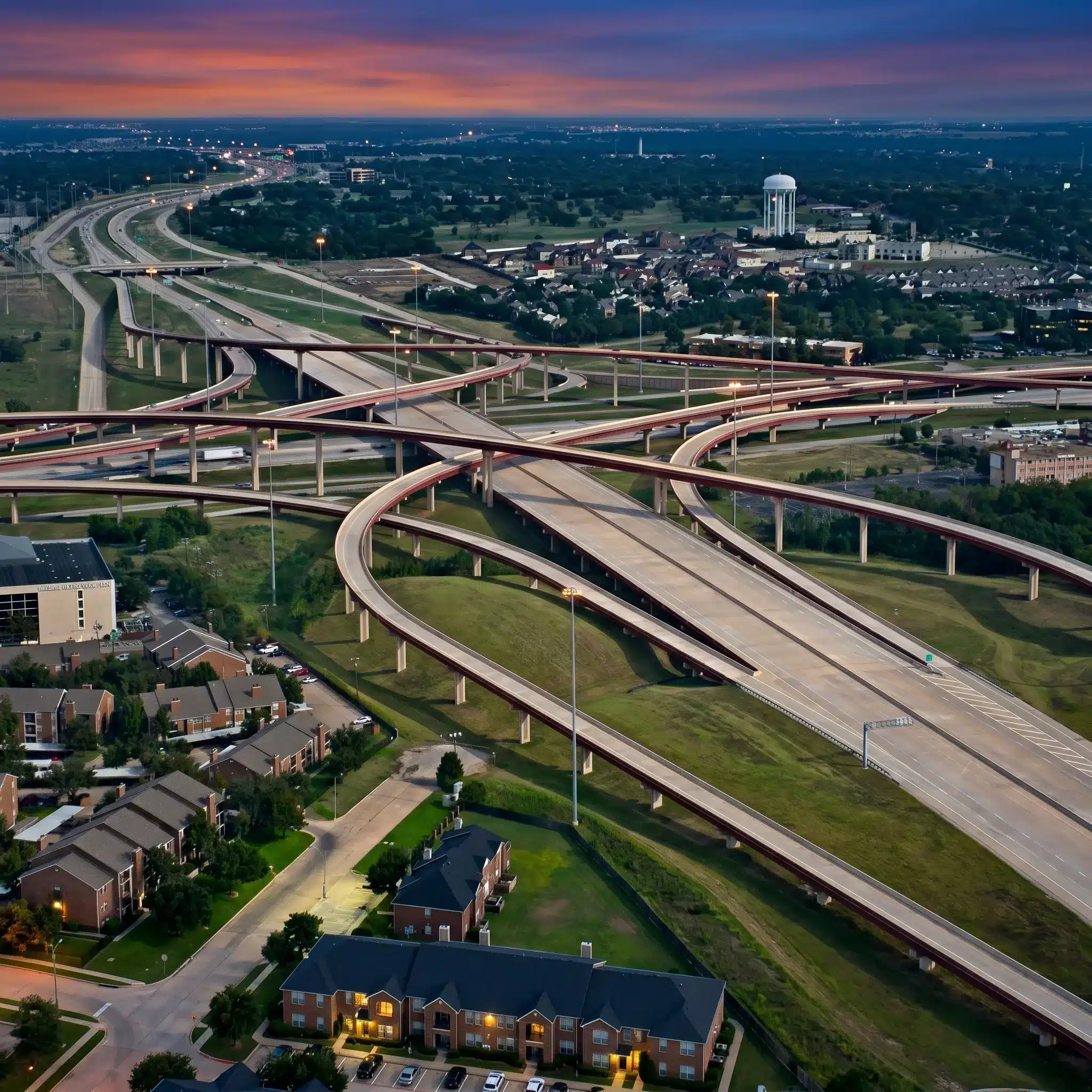 SH-183 airport and industrial connector in Dallas