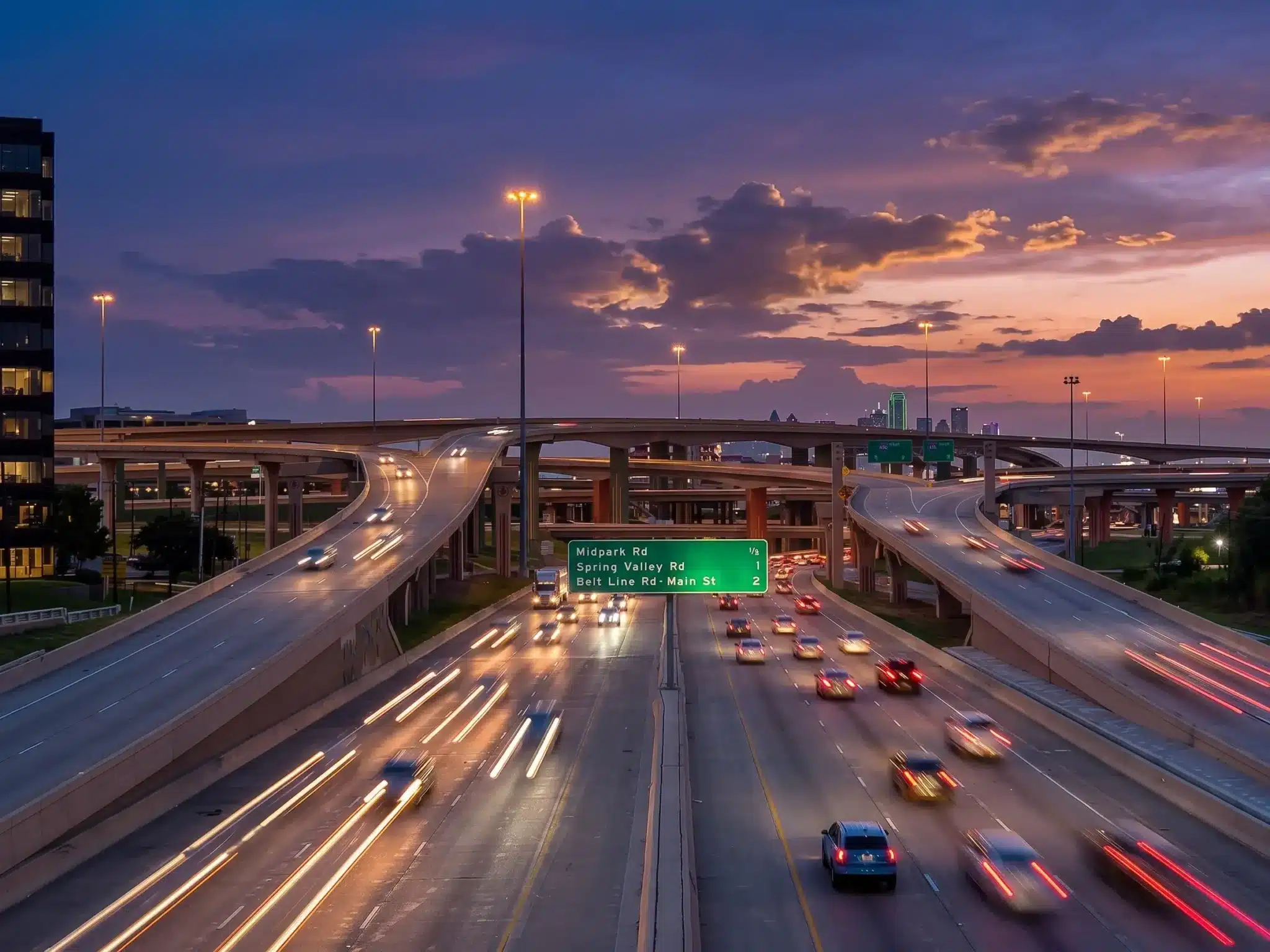 Intercambiador «High Five» de la US-75 y la I-635 en Dallas