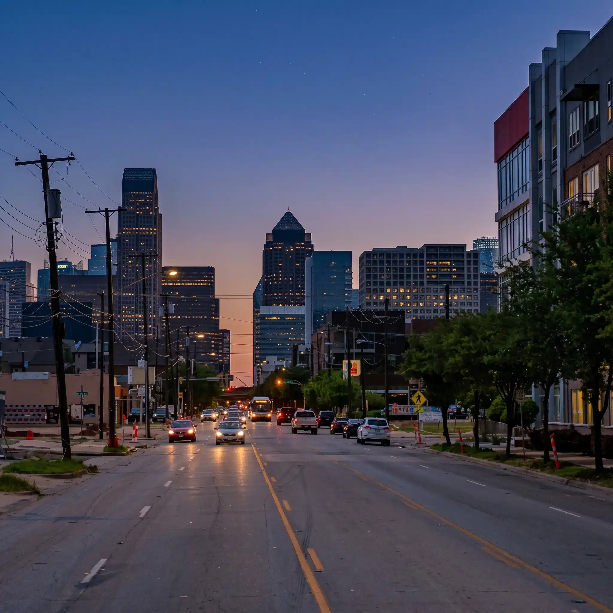 Las avenidas Greenville y Ross en Dallas
