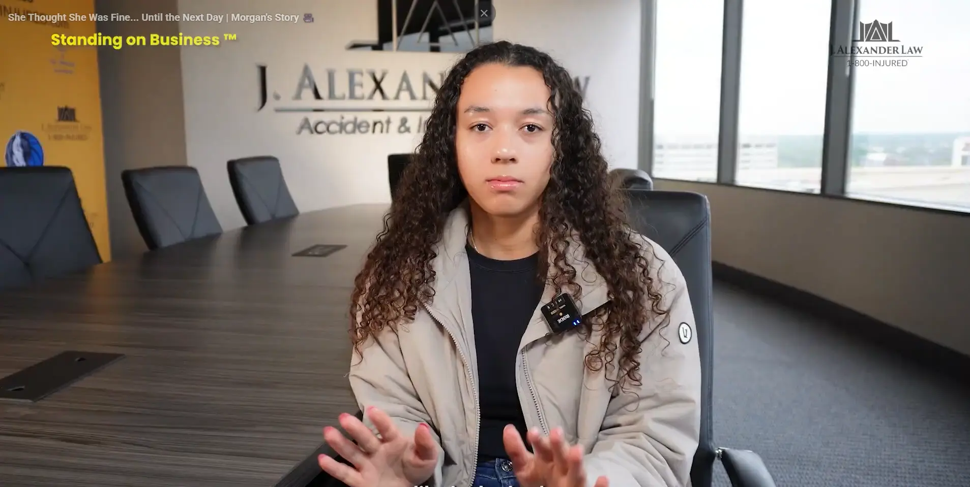 Morgan, atropellado por un conductor sin seguro en el norte de Dallas, cuya indemnización recuperó el bufete J. Alexander Law