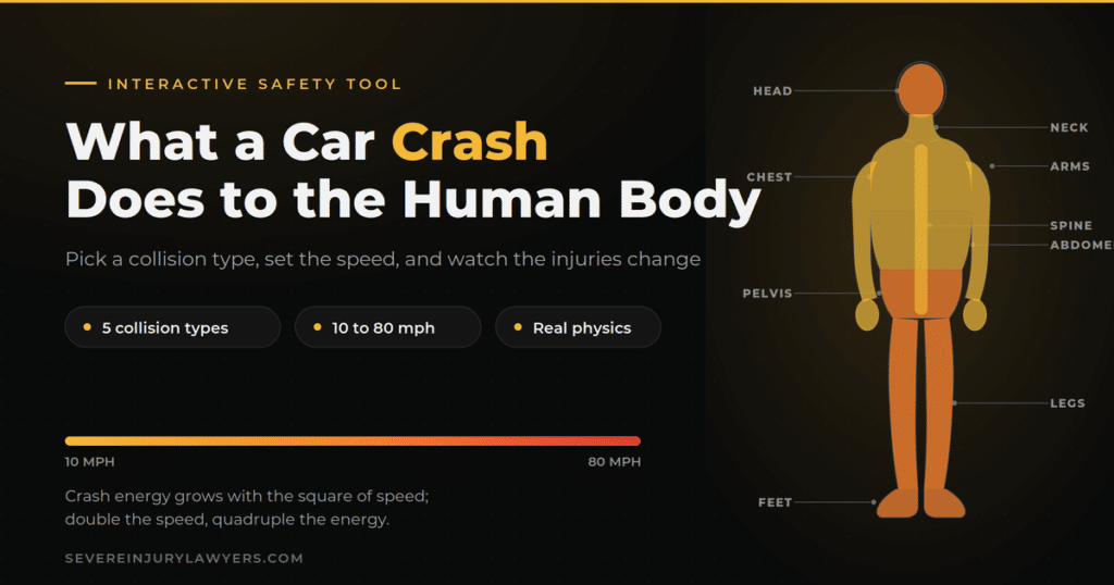 Car Crash Injuries by Speed: Free Interactive Visualizer